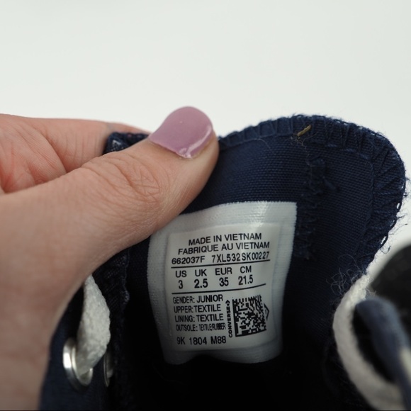 Converse y3 chambray Polka dot all star sneakers - Picture 5 of 9